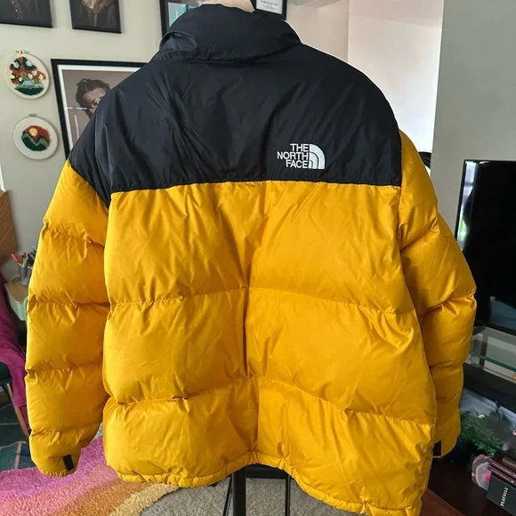 The North Face Black/Yellow 1996 Retro Nuptse Jacket - Picture 3 of 5